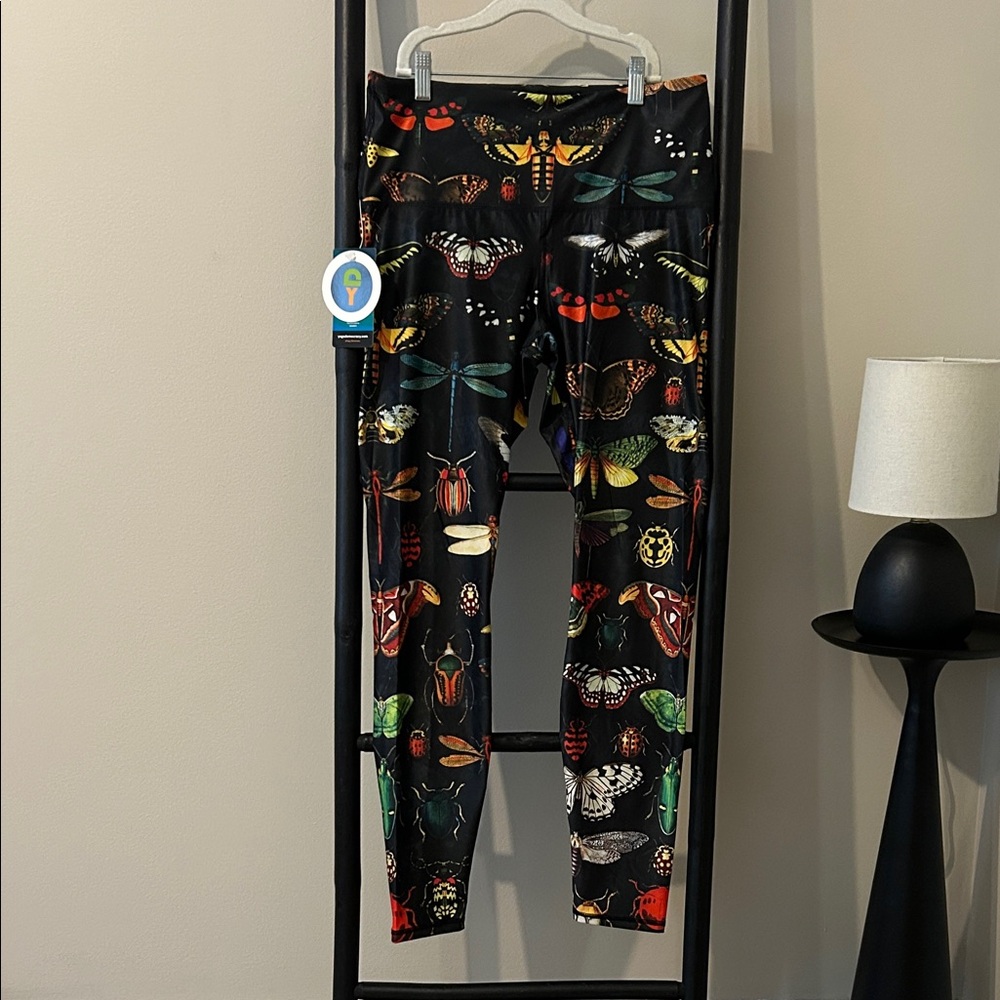 Yoga Democracy Insect Bug Print Leggings